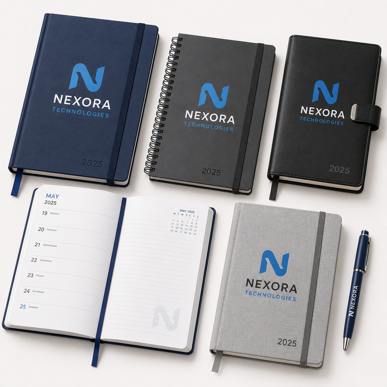Custom printed branded diaries and planners for corporate gifting that keeps your brand visible all year