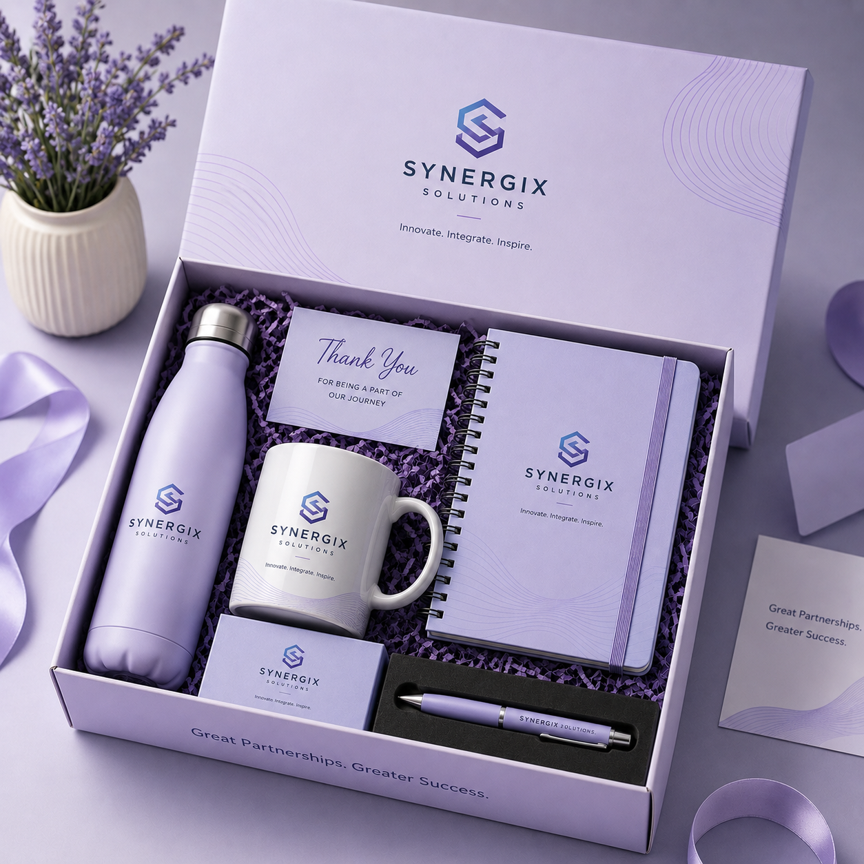 Curated branded corporate gift boxes and hampers for client appreciation, employee onboarding and festive gifting