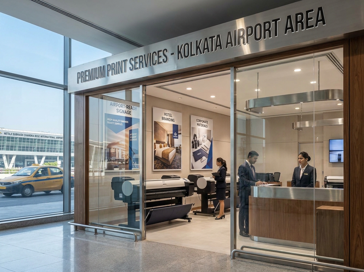 Professional printing services in Airport Area, Kolkata — signage, banners, corporate branding and stationery by Printpeek