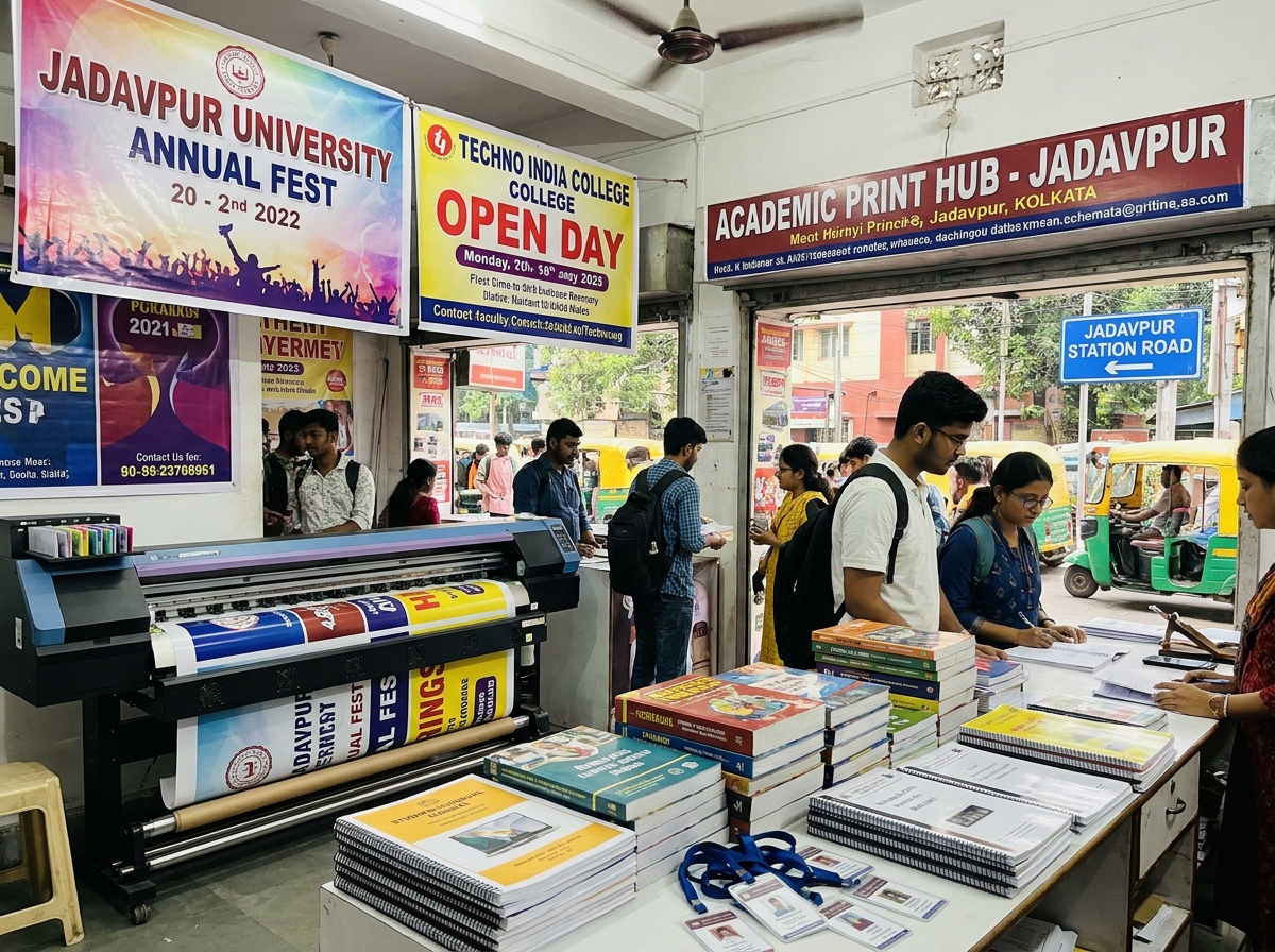 Professional printing services in Jadavpur, Kolkata โ signage, banners, corporate branding and stationery by Printpeek