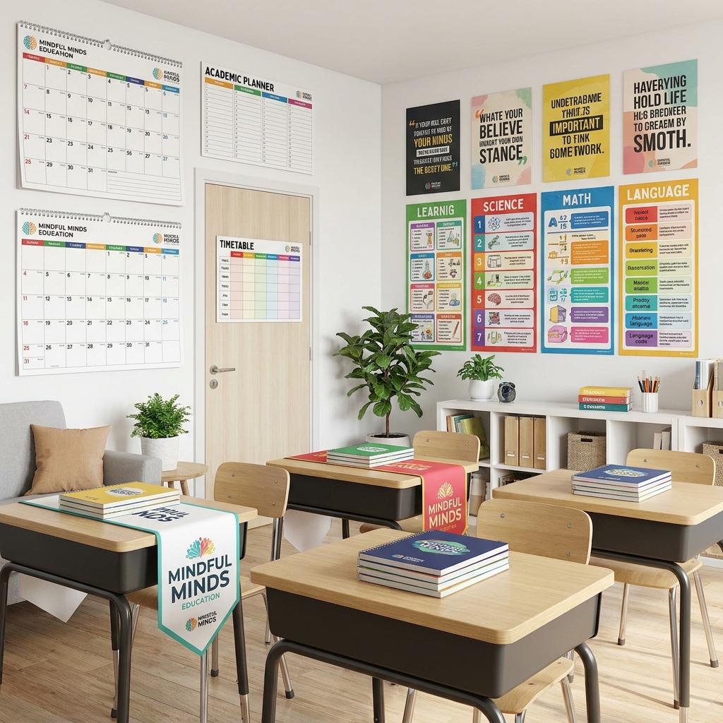 Custom wall calendars, academic planners and educational classroom posters for schools and colleges